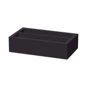Коробка для столовых приборов Madeira Black, двухсекционная, 275x165x60 мм