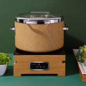Madeira De Luxe Induction chafing dish round 11l with glass lid