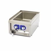 Bain Marie — одиночный блок — 60 см — со сливным краном — электрический