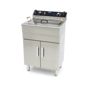 Фритюрница - 30 л - 1 корзина - со сливным краном и подставкой