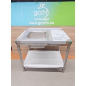 Stainless steel sink table 100X70X85CM, left