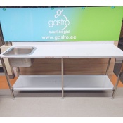 МОЙКА ИЗ НЕРЖАВЕЮЩЕЙ СТАЛИ 160X65X90 СМ, ЛЕВАЯ