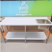 МОЙКА ИЗ НЕРЖАВЕЮЩЕЙ СТАЛИ 180X65X90 СМ, ЛЕВАЯ