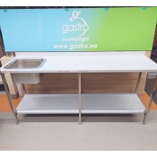 МОЙКА ИЗ НЕРЖАВЕЮЩЕЙ СТАЛИ 200X65X90 СМ, ЛЕВАЯ