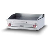 Gas Fry-top smooth griddle, plate cm.79,5x45 - 2 cooking areas