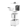 Fritüür, HENDI, Budget Line, GN 1/3, 4L, Hõbedane, 230V/2800W, 184x404x(H)258mm