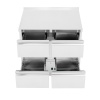 Jahutatud töölaud, 4 sahtliga, Arktic, 97L, Hõbedane, 230V/220W, 900x700x(H)908mm