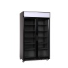 Kahe klaasuksega tagabaari külmkapp, Arktic, Reklaampaneel LED-valgusega, 827L, Must, 230V/480W, 1130x720x(H)2023mm