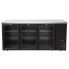 Klaasustega jahutatud baarilett, Arktic, 6 riiulit, 493L, Must, 230V/185W, 1826x631x(H)865mm