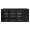 Klaasustega jahutatud baarilett, Arktic, 6 riiulit, 493L, Must, 230V/185W, 1826x631x(H)865mm