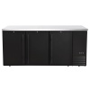 Jahutatud baarilett, läbipaistmatute ustega, Arktic, 6 riiulit, 493L, Must, 230V/185W, 1826x631x(H)865mm