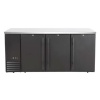 Jahutatud baarilett, läbipaistmatud uksed, Arktic, 6 riiulit, 493L, Must, 230V/185W, 1826x631x(H)865mm