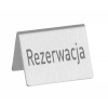 Lauamärk "reserveeritud" poola keeles, HENDI, rezerwacja, 4 tk., 50xx(H)42mm