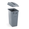 Pikliku konteineri kaas avaga 60 l, HENDI, ristkülikukujuline ava, Helehall, 660x470x(H)30mm