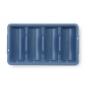 Söögiriistade komplekt koos alusega, HENDI, Sinine, 525x300x(H)95mm, Ristkülikukujuline
