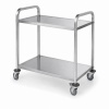 Serving trolley, slim, bolted, HENDI, Silver, 745x398x(H)810mm