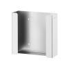 Kindasahtel, HENDI, 2 kasti, Hõbedane, 260x96x(H)260mm