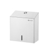 Paper towel dispenser, lockable, HENDI, 500 pieces, Silver, 260x120x(H)270mm