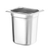 GN 1/6 konteiner, HENDI, Profi Line PLUS, GN 1/6, 3,4L, Hõbedane, 176x162x(H)200mm