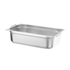 GN 1/1 container, dropped handles, HENDI, Profi Line PLUS, GN 1/1, 21L, Silver, 530x325x(H)150mm