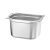 GN 1/2 konteiner, süvistatud käepidemetega, HENDI, Profi Line PLUS, GN 1/2, 12,5L, Hõbedane, 325x265x(H)200mm