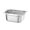 GN 1/2 konteiner, süvistatud käepidemetega, HENDI, Profi Line PLUS, GN 1/2, 9,5L, Hõbedane, 325x265x(H)150mm