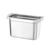 GN 1/3 nõu süvistatud käepidemetega, HENDI, Profi Line PLUS, GN 1/3, 7,8L, Hõbedane, 325x176x(H)200mm