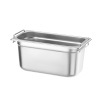 GN 1/3 nõu süvistatud käepidemetega, HENDI, Profi Line PLUS, GN 1/3, 5,7L, Hõbedane, 325x176x(H)150mm