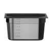 GN 1/4 konteiner COOL, HENDI, COOL, GN 1/4, 3,8L, Must, 265x163x(H)150mm