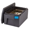 Professional grade insulated carrier CAM GOBOX, top-loaded, 46 L, GN 1/1., Cambro, Black, 680x400x(H)321mm