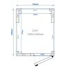 Klaasseintega külmkamber Premium – 1200 × 1500 mm, 2,6 m³ – ilma agregaadita