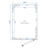 Klaasseintega külmkamber Premium – 1500 × 2100 mm, 4,8 m³ – ilma agregaadita