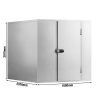 Roostevabast terasest sügavkülmkamber Premium – 1800 × 2100 mm, 5,13 m³ – ilma agregaadita