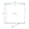 Klaasseintega külmkamber Premium – 2100 × 2100 mm, 6,9 m³ – ilma agregaadita