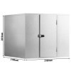 Roostevabast terasest sügavkülmkamber Premium – 2100 × 2100 mm, 6,1 m³ – ilma agregaadita