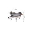 GAASIPÕLETIGA GRILLPANN PAELLA PRO-460 INOX