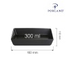 Coal taldrik, 160x110 mm