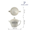 Ashen teekann, 500 ml