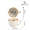 Ashen elegantne espressotass, 80ml