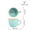 Laguna elegantne espressotass, 80ml
