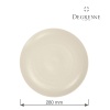 Modulo Nature Kaolin õhtusöögitaldrik, 280mm