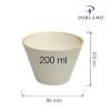 Sand  kooniline kauss, 120mm