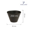 Coal kooniline kauss, 120 mm
