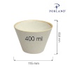 Sand  kooniline kauss, 100mm