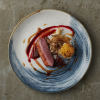 Stonecast Accents Blueberry kolmnurkne taldrik, 229mm