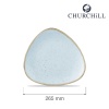 Stonecast Duck Egg kolmnurkne taldrik, 265mm