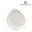 Stonecast Barley White kolmnurkne taldrik, 229mm
