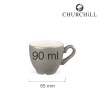 Stonecast Grey espressotass, 90ml