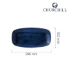 Stonecast Plume Ultramarine piklik taldrik, 298x153mm