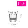 Aras likööriklaas 45 ml